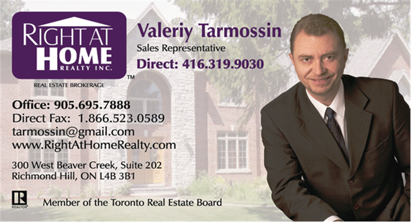  Valeriy Tarmossin. Real Estate agent.  